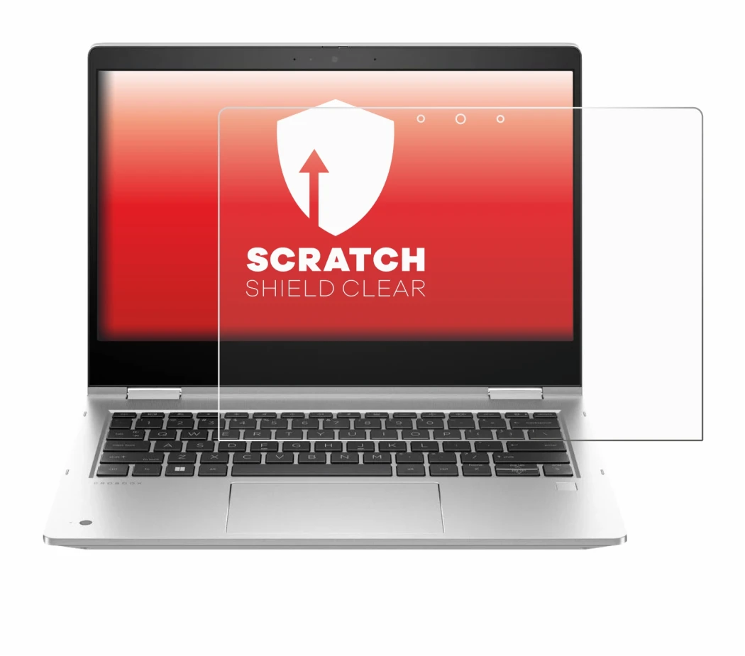 Immagine del dispositivo HP ProBook x360 435 G10 con un'ampia varietà di protezioni per lo schermo.