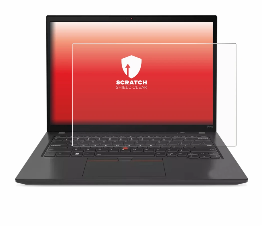 Immagine del dispositivo Lenovo ThinkPad P14s Gen 4 con un'ampia varietà di protezioni per lo schermo.