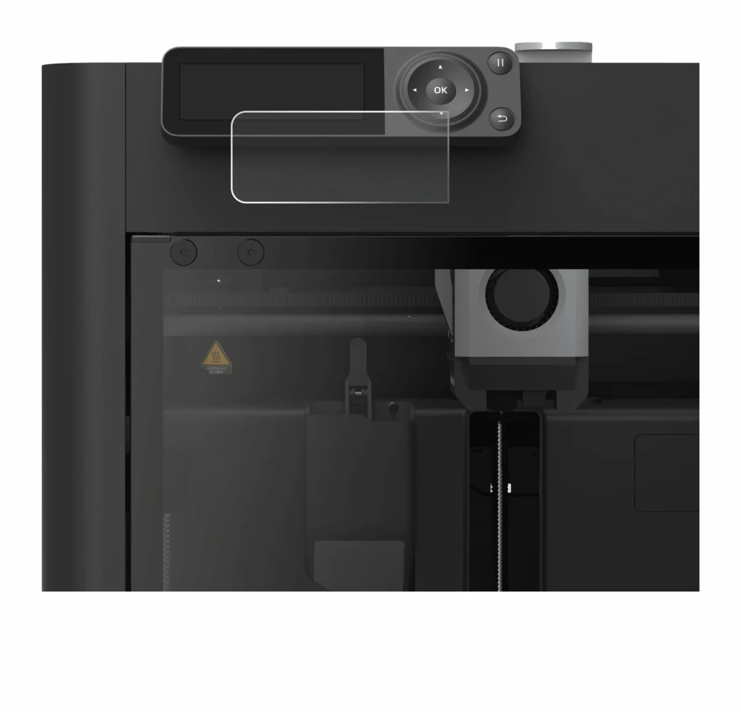 Immagine del dispositivo Bambu Lab P1S 3D Printer con un'ampia varietà di protezioni per lo schermo.