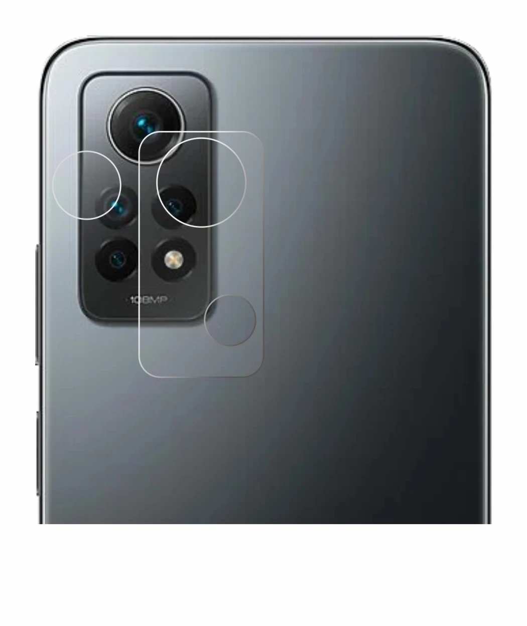 Immagine del dispositivo Xiaomi Redmi Note 12 Pro 4G (SOLO Fotocamera) con un'ampia varietà di protezioni per lo schermo.