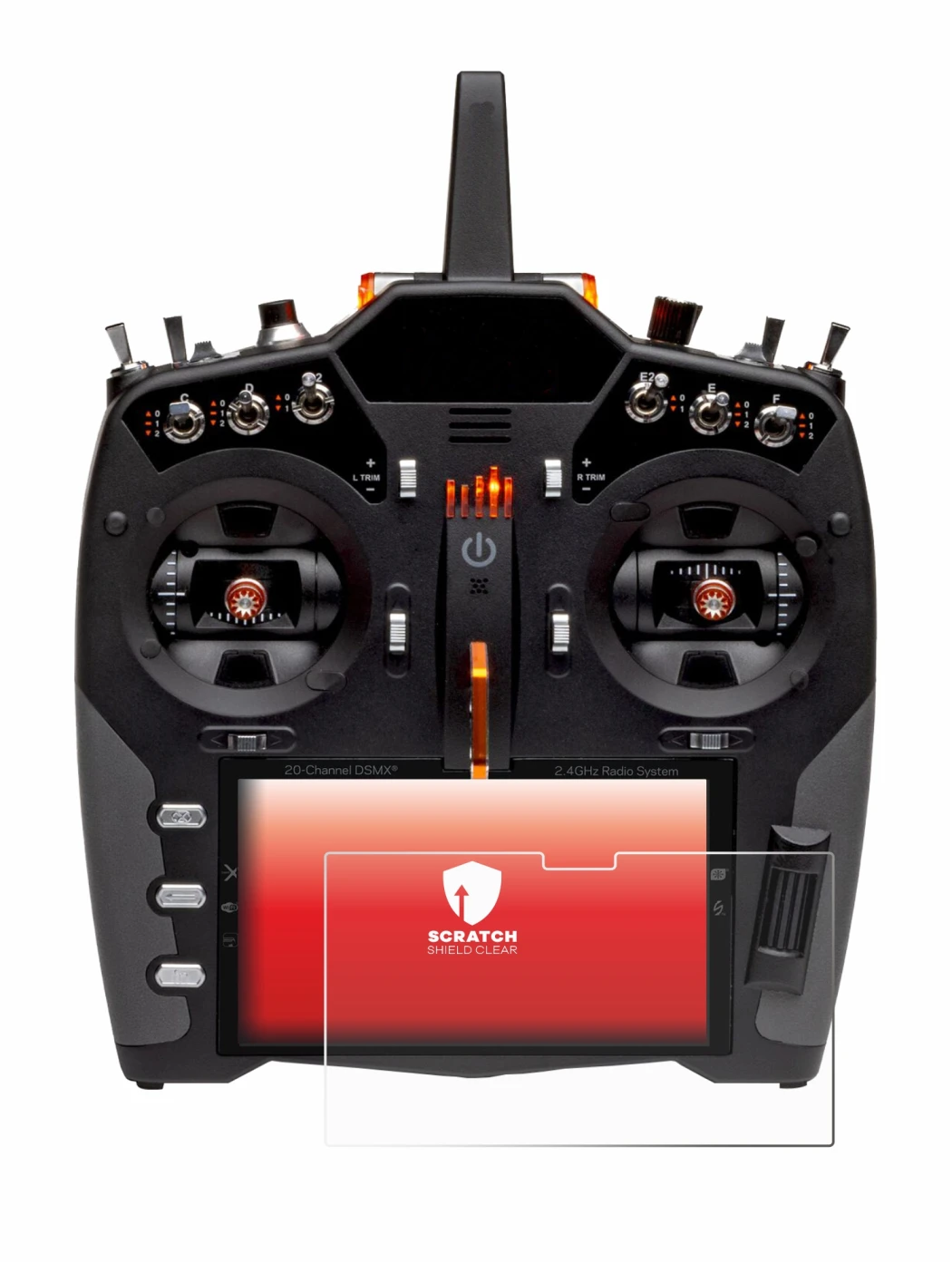 Immagine del dispositivo Spektrum NX20 con un'ampia varietà di protezioni per lo schermo.