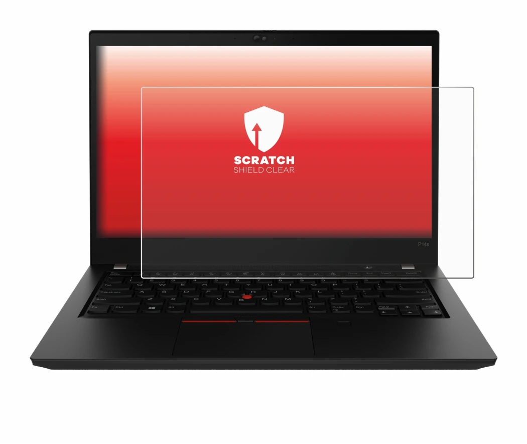 Immagine del dispositivo Lenovo ThinkPad P14s Gen 2 con un'ampia varietà di protezioni per lo schermo.