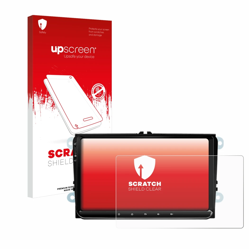 Parte frontale di una confezione del prodotto con il logo del marchio upscreen. Accanto è raffigurato il dispositivo Eonon 53