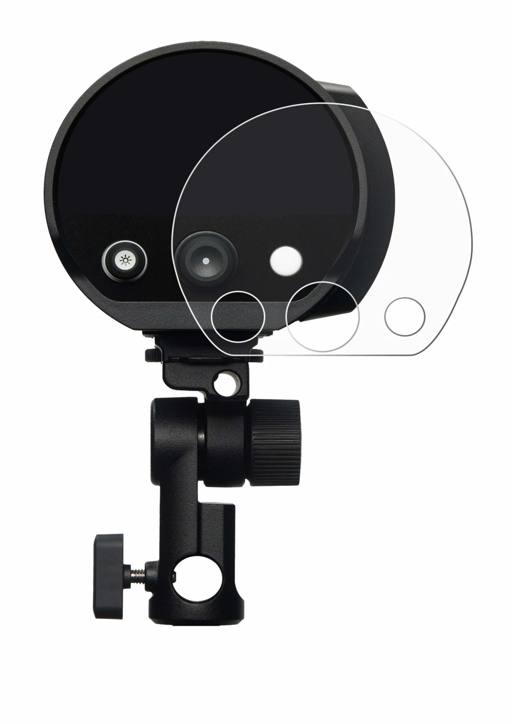 Immagine del dispositivo Profoto B10X con un'ampia varietà di protezioni per lo schermo.
