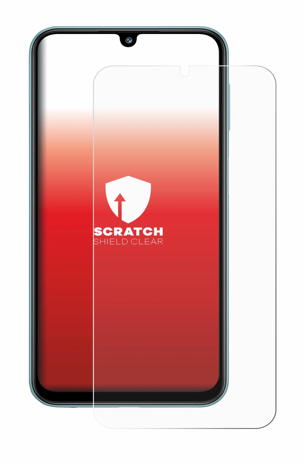 Immagine del dispositivo Samsung Galaxy M34 con un'ampia varietà di protezioni per lo schermo.