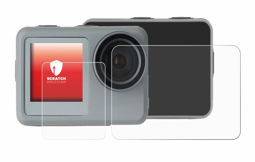 Immagine del dispositivo Rollei Actioncam 9s Plus con un'ampia varietà di protezioni per lo schermo.