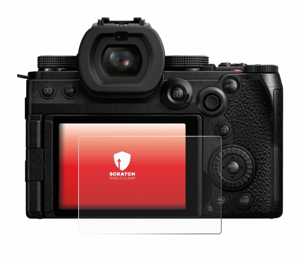 Immagine del dispositivo Panasonic Lumix DC-S5II con un'ampia varietà di protezioni per lo schermo.