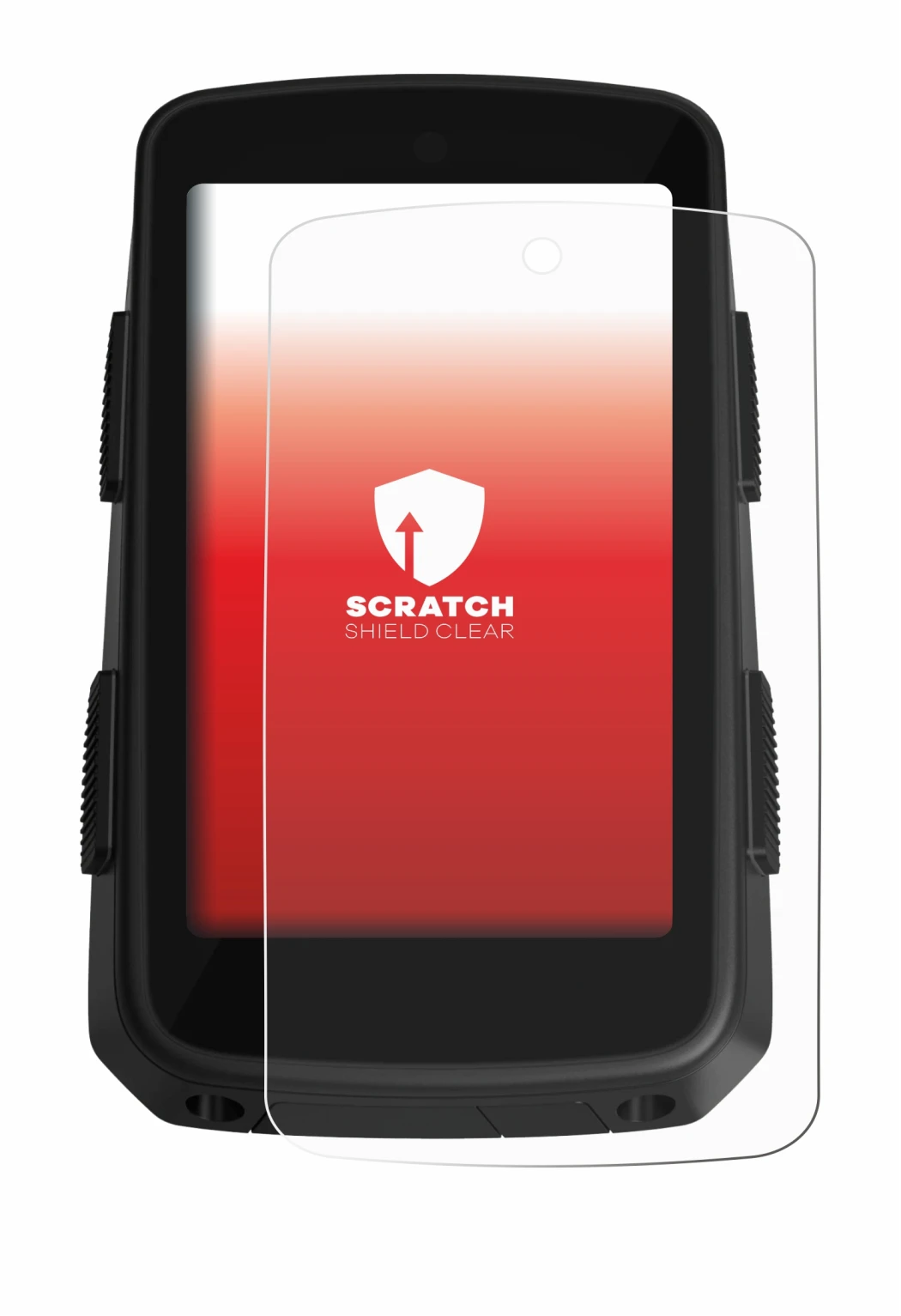 Immagine del dispositivo Hammerhead Karoo 3 con un'ampia varietà di protezioni per lo schermo.