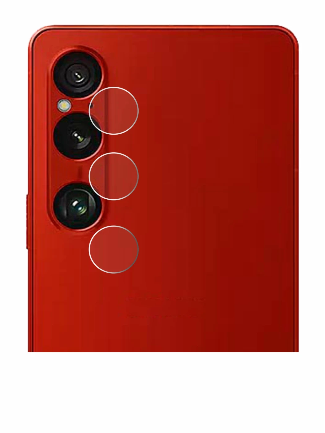 Immagine del dispositivo Sony Xperia 1 VI (SOLO Fotocamera) con un'ampia varietà di protezioni per lo schermo.