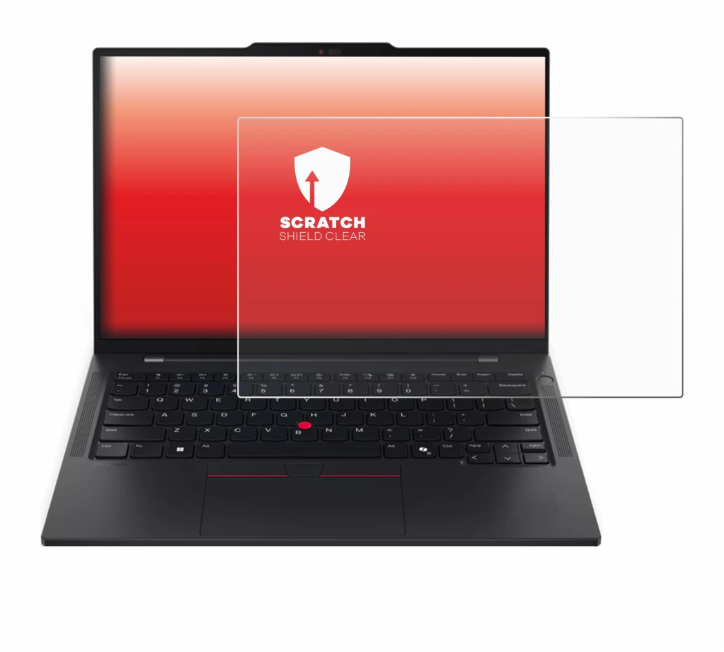 Immagine del dispositivo Lenovo ThinkPad T14s Gen 6 con un'ampia varietà di protezioni per lo schermo.