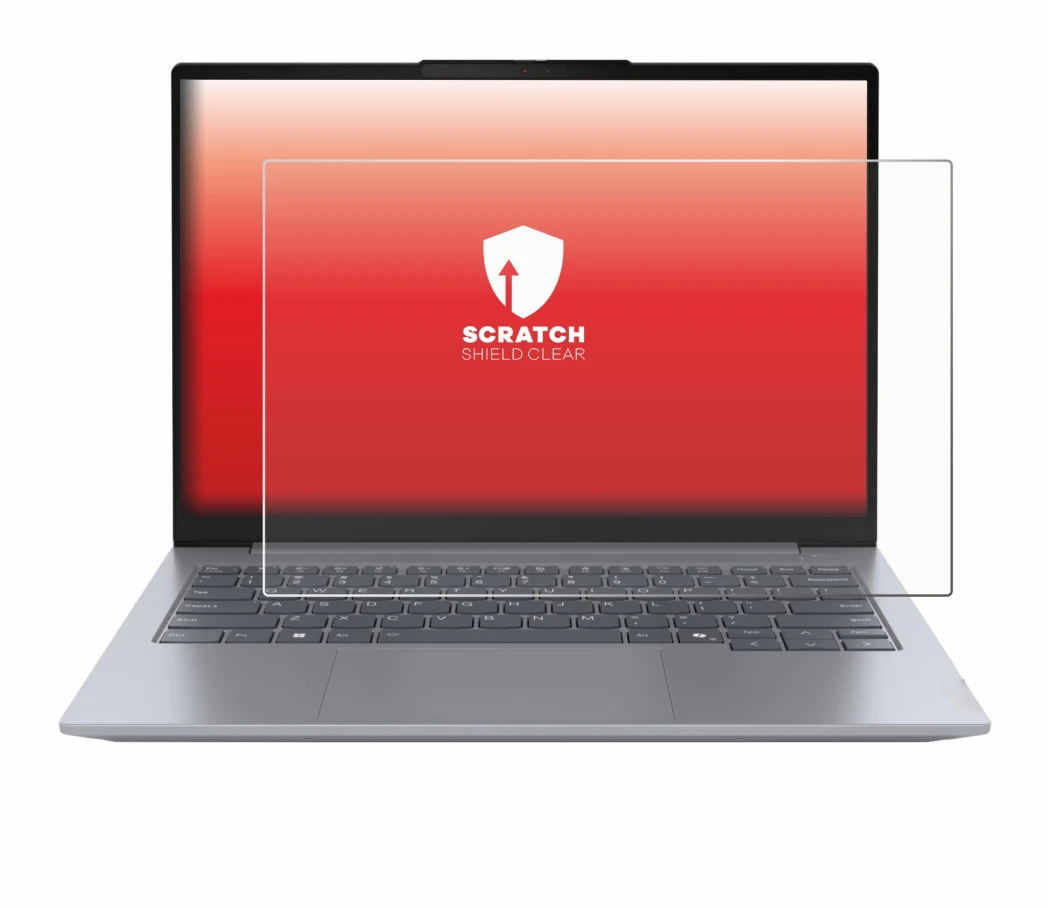 Immagine del dispositivo Lenovo ThinkBook 14 Gen 7 con un'ampia varietà di protezioni per lo schermo.