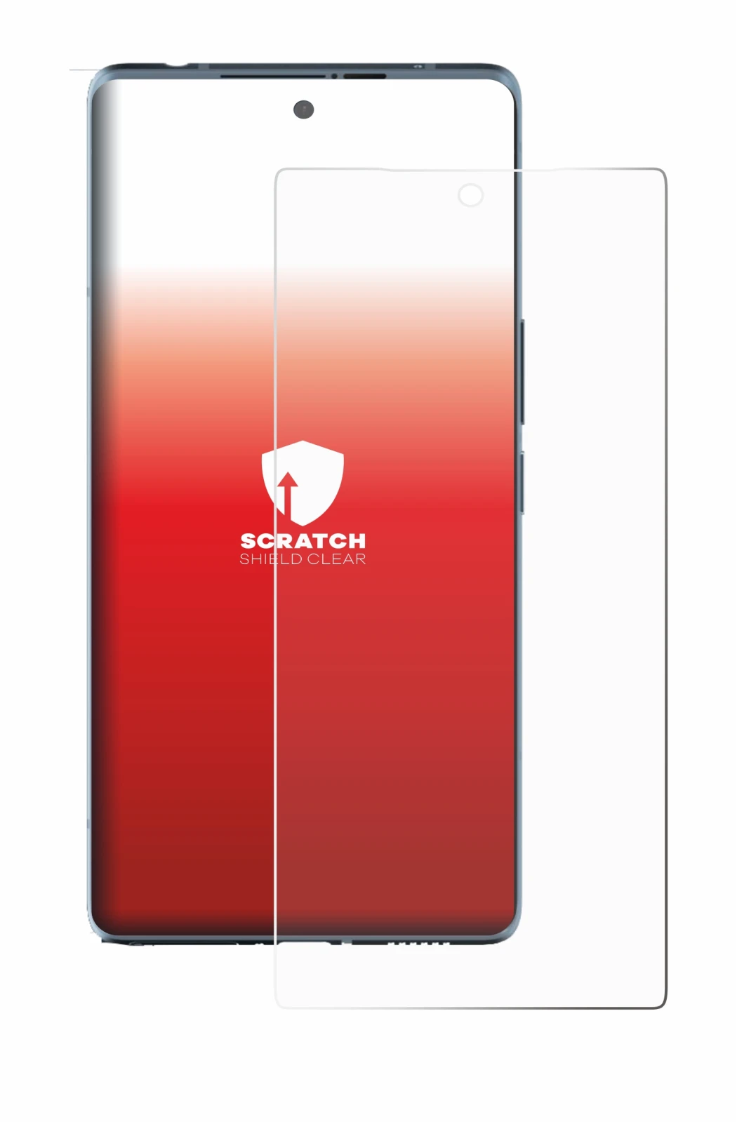 Immagine del dispositivo HTC U24 Pro con un'ampia varietà di protezioni per lo schermo.