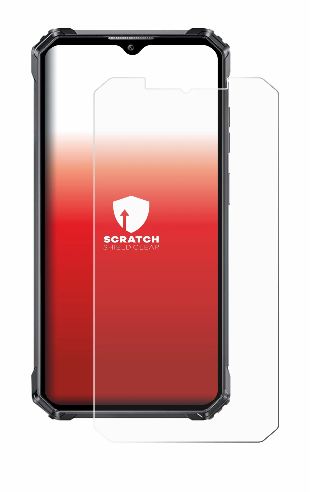 Immagine del dispositivo Oukitel WP28 S con un'ampia varietà di protezioni per lo schermo.