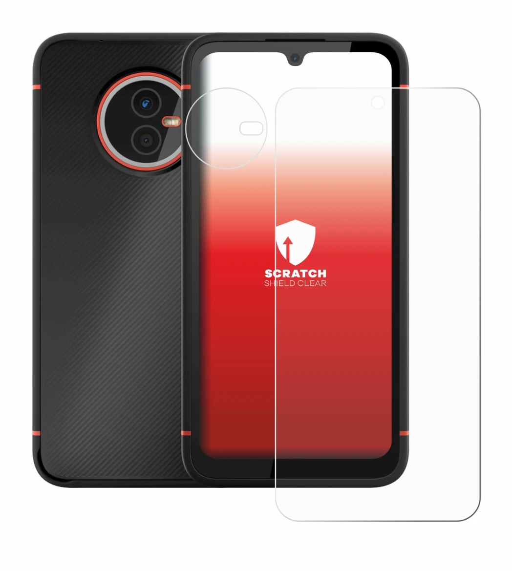 Immagine del dispositivo Gigaset GX4 Pro (Fronte+Fotocamera) con un'ampia varietà di protezioni per lo schermo.