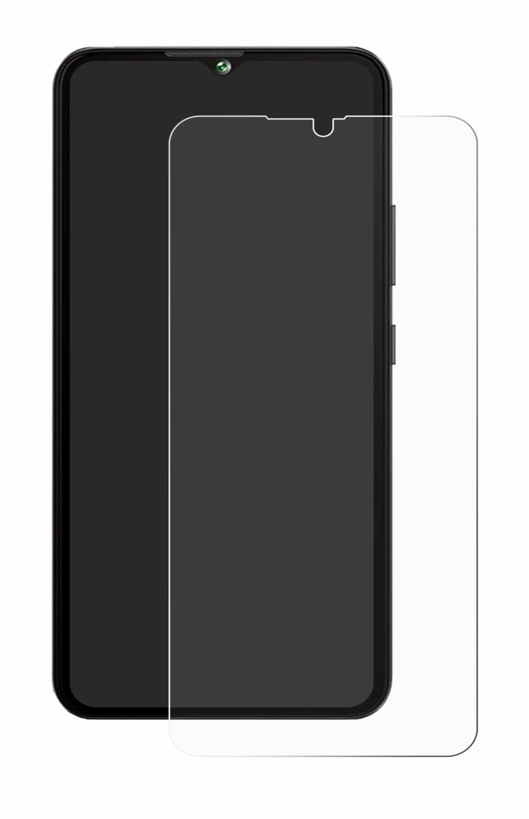 Immagine del dispositivo Cubot A10 con un'ampia varietà di protezioni per lo schermo.