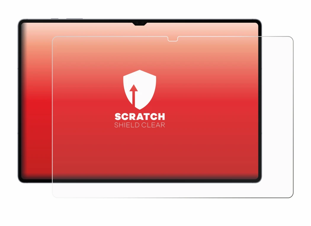 Immagine del dispositivo Samsung Galaxy Tab S10 Ultra WiFi con un'ampia varietà di protezioni per lo schermo.