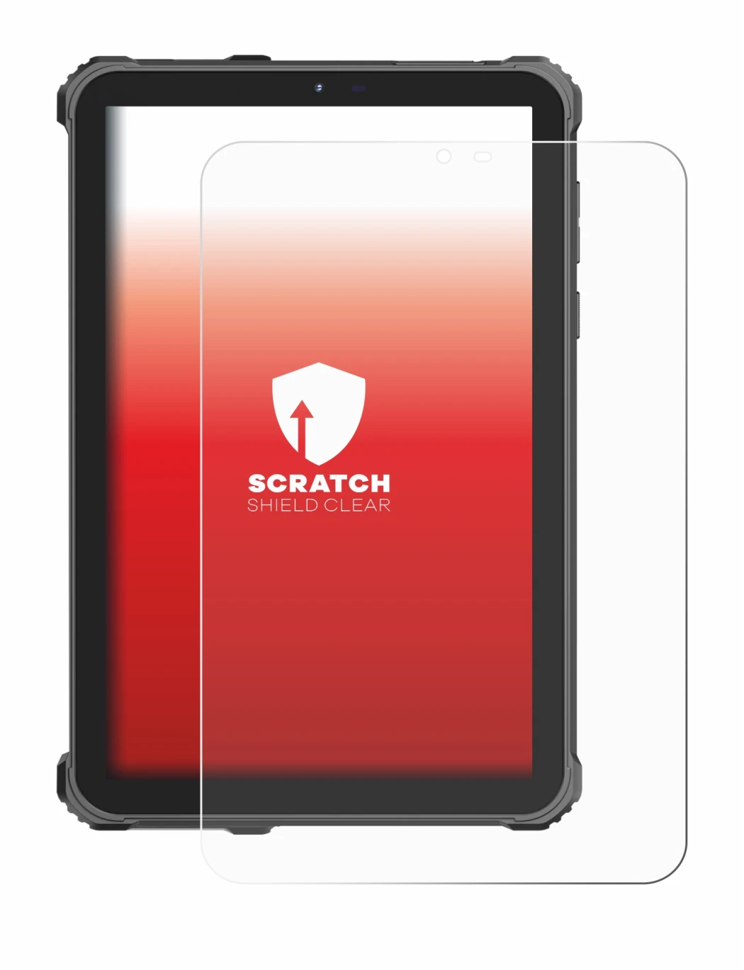 Immagine del dispositivo Oukitel RT3 Pro con un'ampia varietà di protezioni per lo schermo.