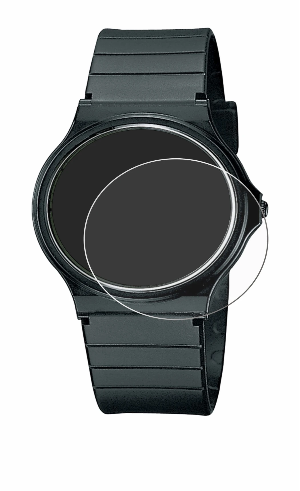 Immagine del dispositivo Casio Collection MQ-24 con un'ampia varietà di protezioni per lo schermo.