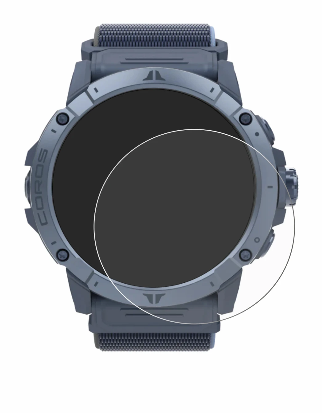 Immagine del dispositivo Coros Vertix 2S con un'ampia varietà di protezioni per lo schermo.