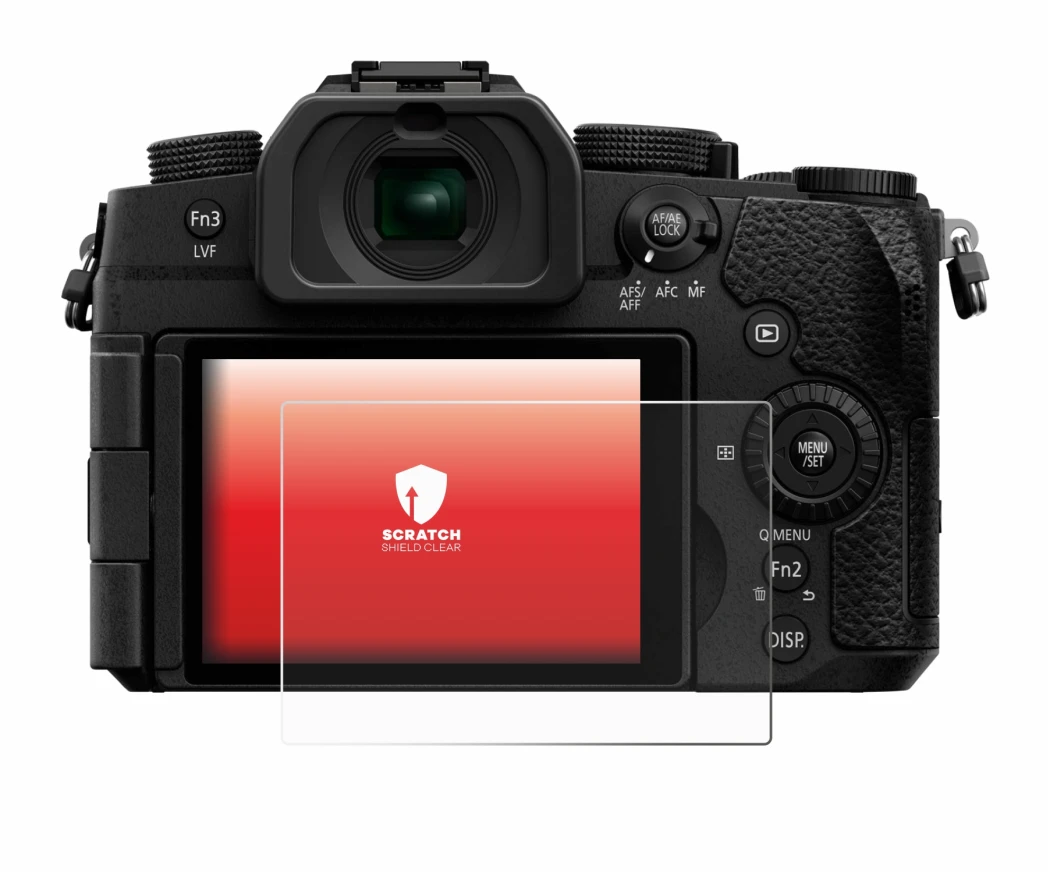 Immagine del dispositivo Panasonic Lumix DC-G97 con un'ampia varietà di protezioni per lo schermo.