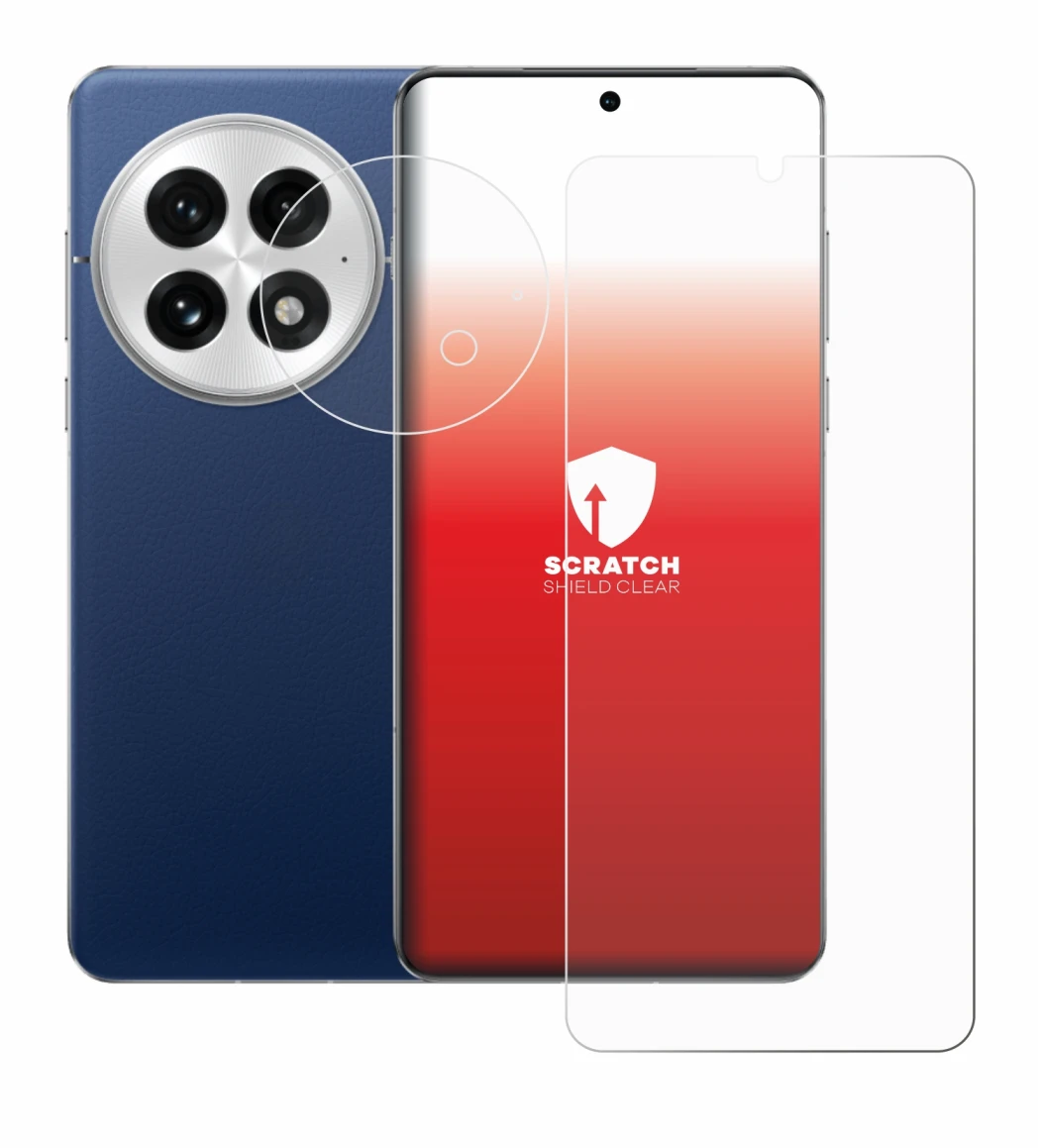 Immagine del dispositivo OnePlus 13 (Fronte+Fotocamera) con un'ampia varietà di protezioni per lo schermo.