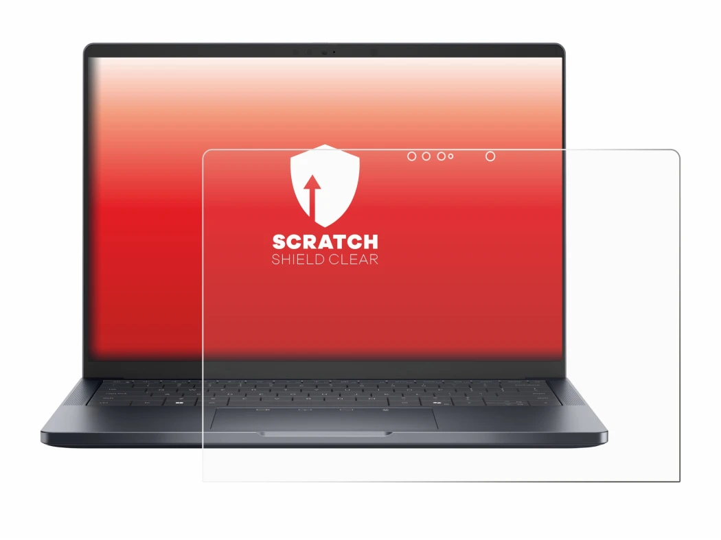 Immagine del dispositivo Dell Pro 14 Premium PA14250 Touch 16:9 con un'ampia varietà di protezioni per lo schermo.