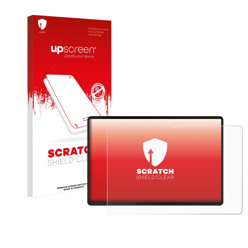 Parte frontale di una confezione del prodotto con il logo del marchio upscreen. Accanto è raffigurato il dispositivo Acer Icon
