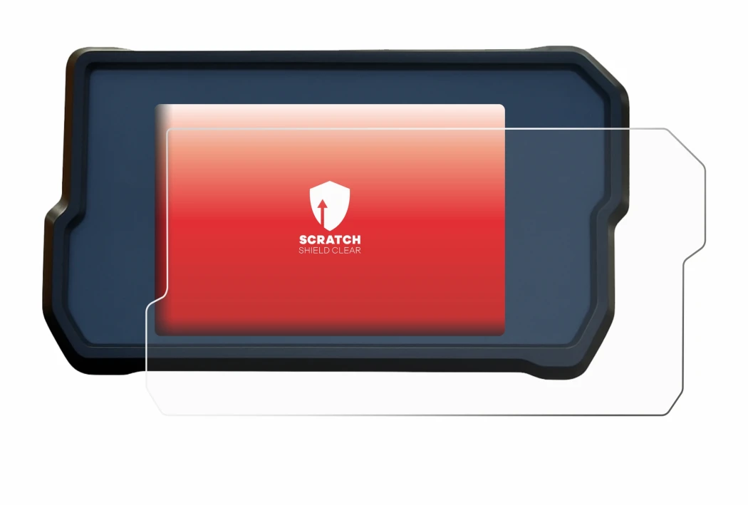 Immagine del dispositivo KTM RC125 / RC390 2022+ con un'ampia varietà di protezioni per lo schermo.