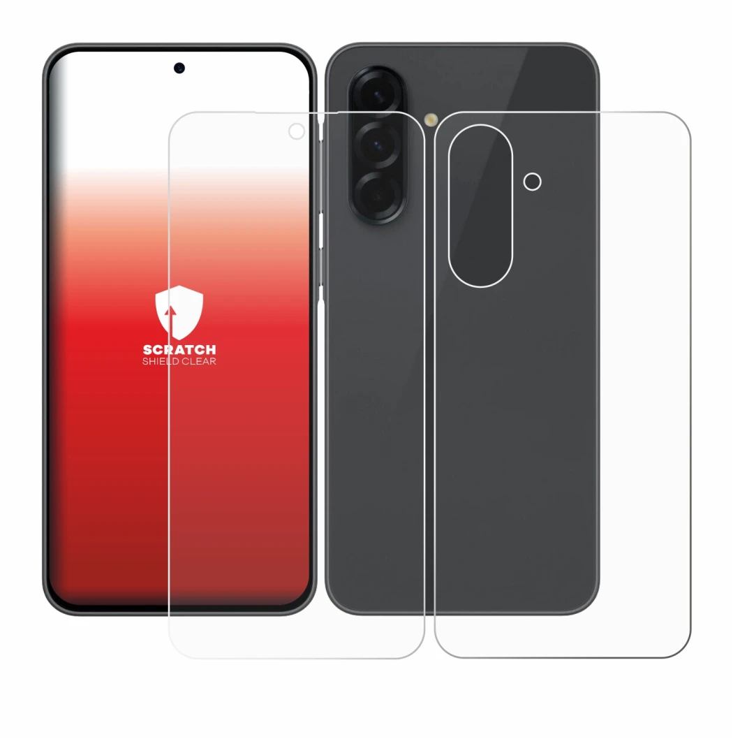 Immagine del dispositivo Samsung Galaxy A36 5G (Fronte+Retro) con un'ampia varietà di protezioni per lo schermo.