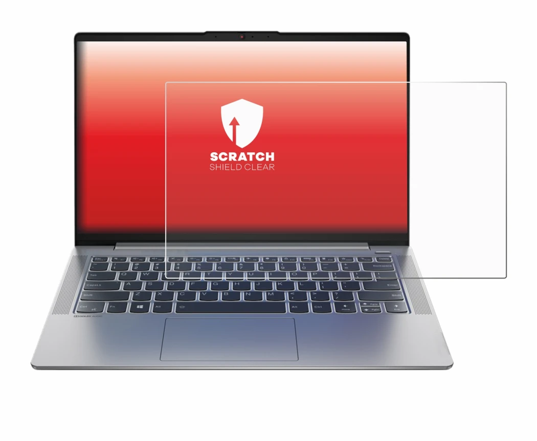 Immagine del dispositivo Lenovo IdeaPad 5 14ALC05 con un'ampia varietà di protezioni per lo schermo.