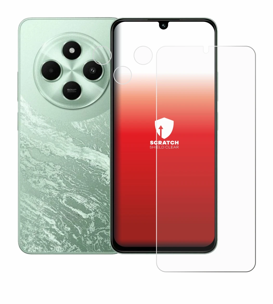 Immagine del dispositivo Xiaomi Poco C75 (Fronte+Fotocamera) con un'ampia varietà di protezioni per lo schermo.
