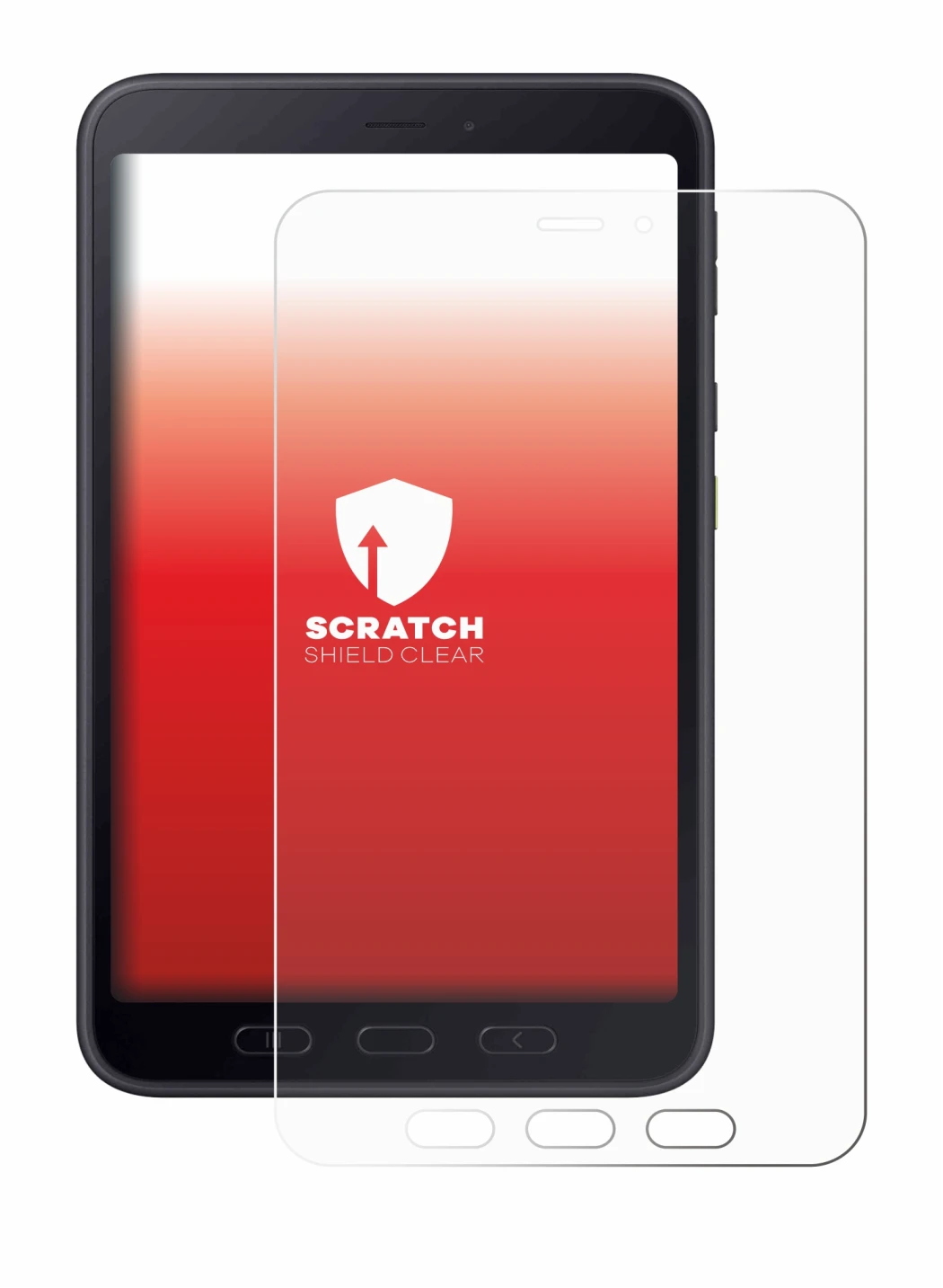 Immagine del dispositivo Samsung galaxy Tab Active 5 5G Enterprise Edition con un'ampia varietà di protezioni per lo schermo.