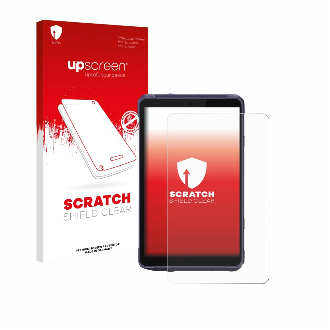 Parte frontale di una confezione del prodotto con il logo del marchio upscreen. Accanto è raffigurato il dispositivo CHCNAV LT