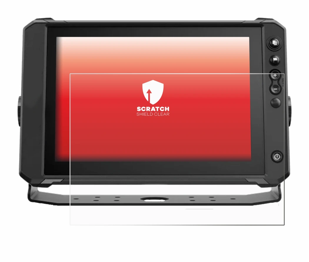 Immagine del dispositivo Lowrance Elite FS 10 con un'ampia varietà di protezioni per lo schermo.