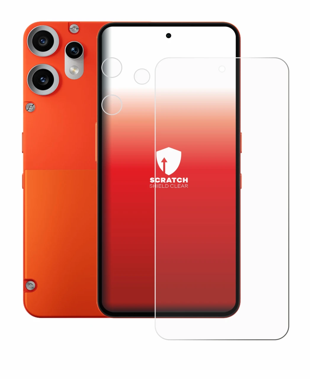 Immagine del dispositivo Nothing CMF Phone 2 Pro (Fronte+Fotocamera) con un'ampia varietà di protezioni per lo schermo.