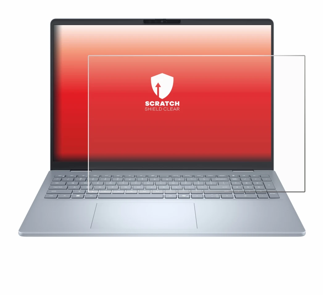 Immagine del dispositivo Dell 16 Plus Laptop con un'ampia varietà di protezioni per lo schermo.