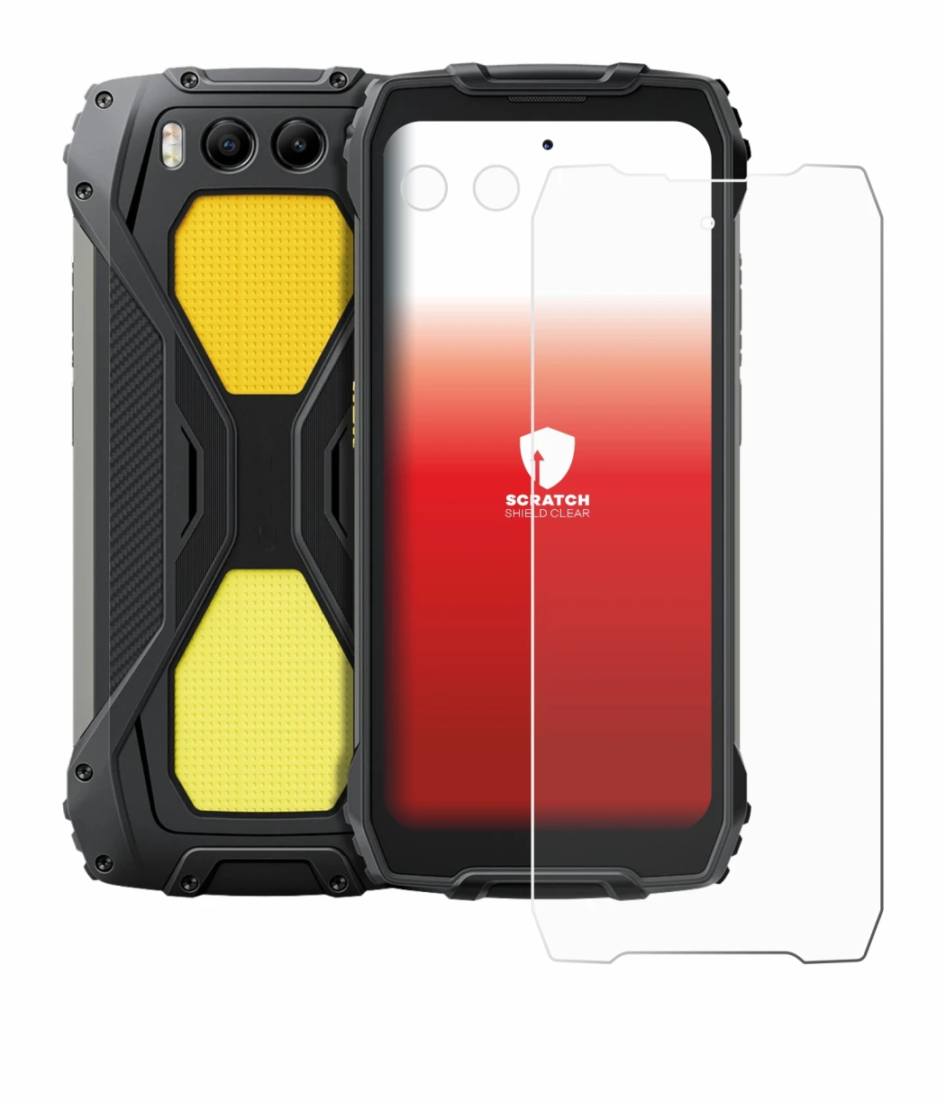 Immagine del dispositivo Blackview BV7300 (Fronte+Fotocamera) con un'ampia varietà di protezioni per lo schermo.