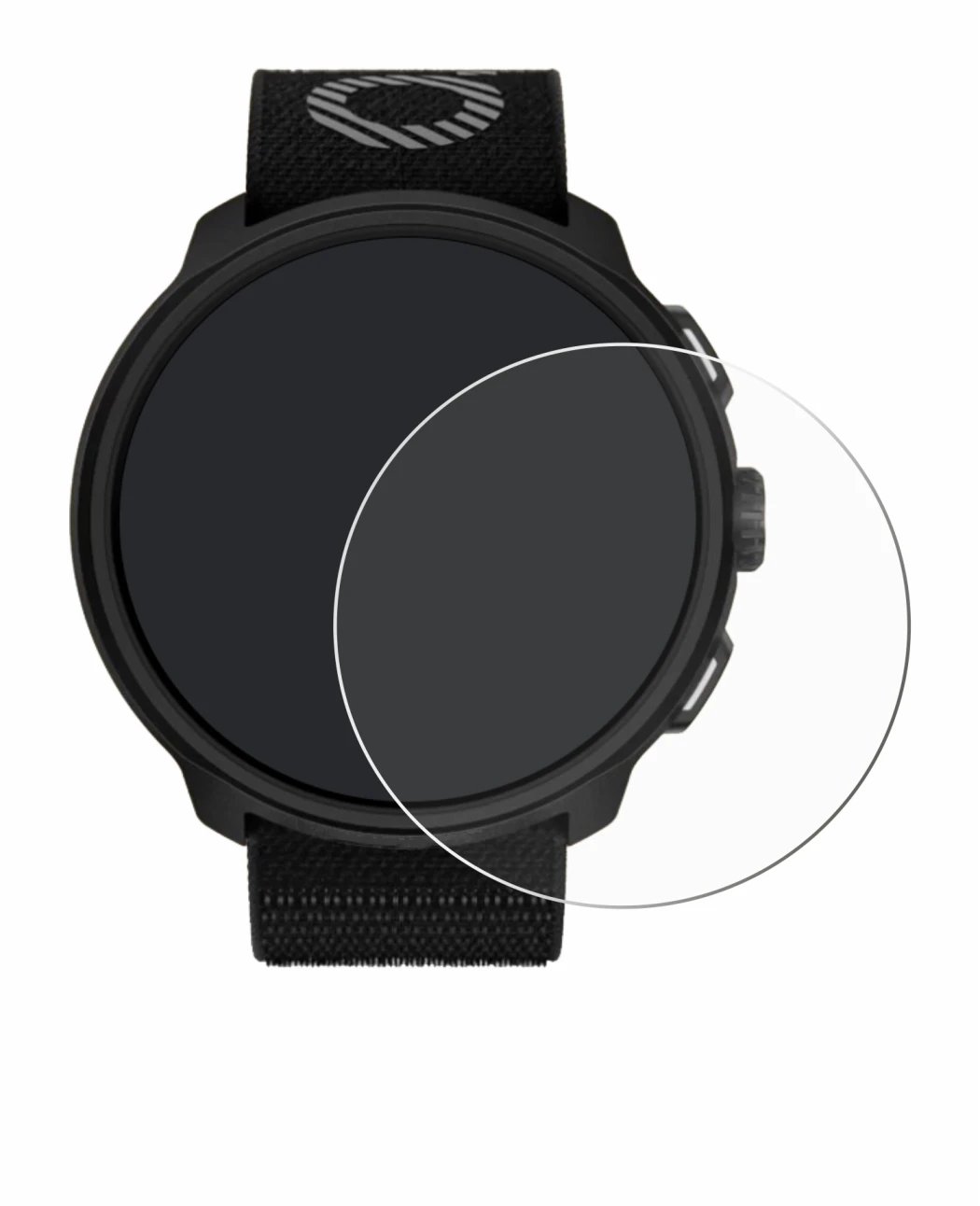 Immagine del dispositivo Suunto Run con un'ampia varietà di protezioni per lo schermo.
