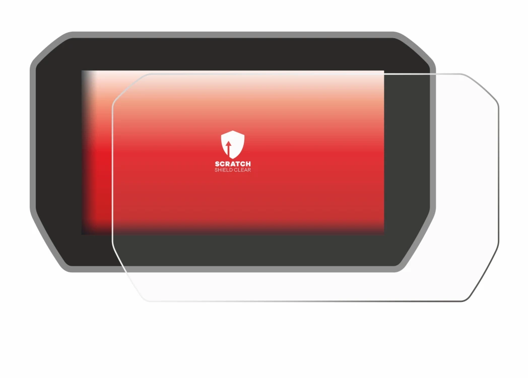 Immagine del dispositivo Ducati V4 Rally (2024) con un'ampia varietà di protezioni per lo schermo.