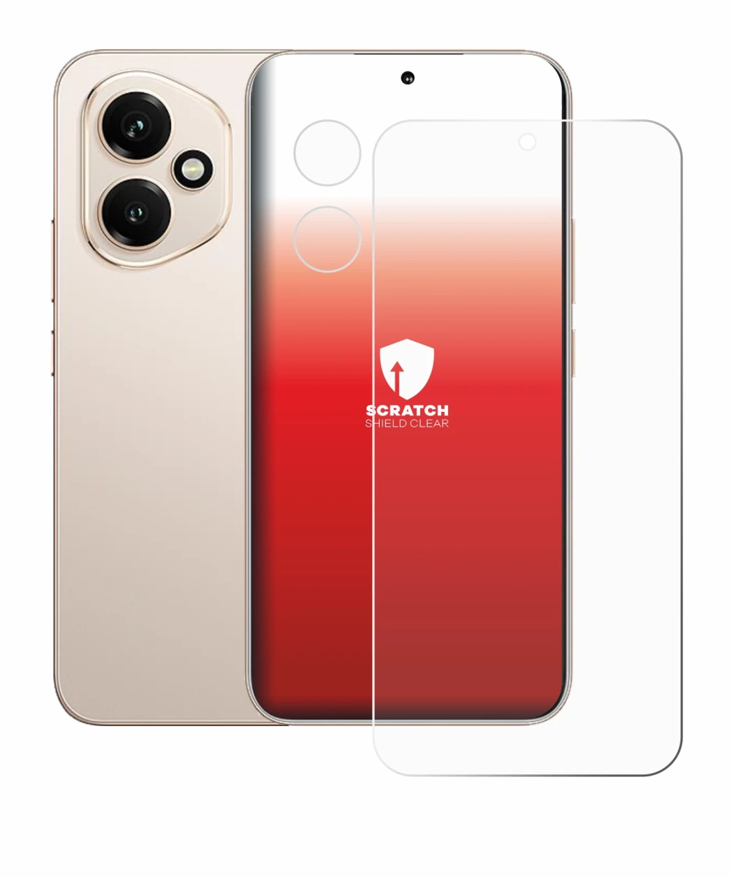 Immagine del dispositivo Honor 400 (Fronte+Fotocamera) con un'ampia varietà di protezioni per lo schermo.