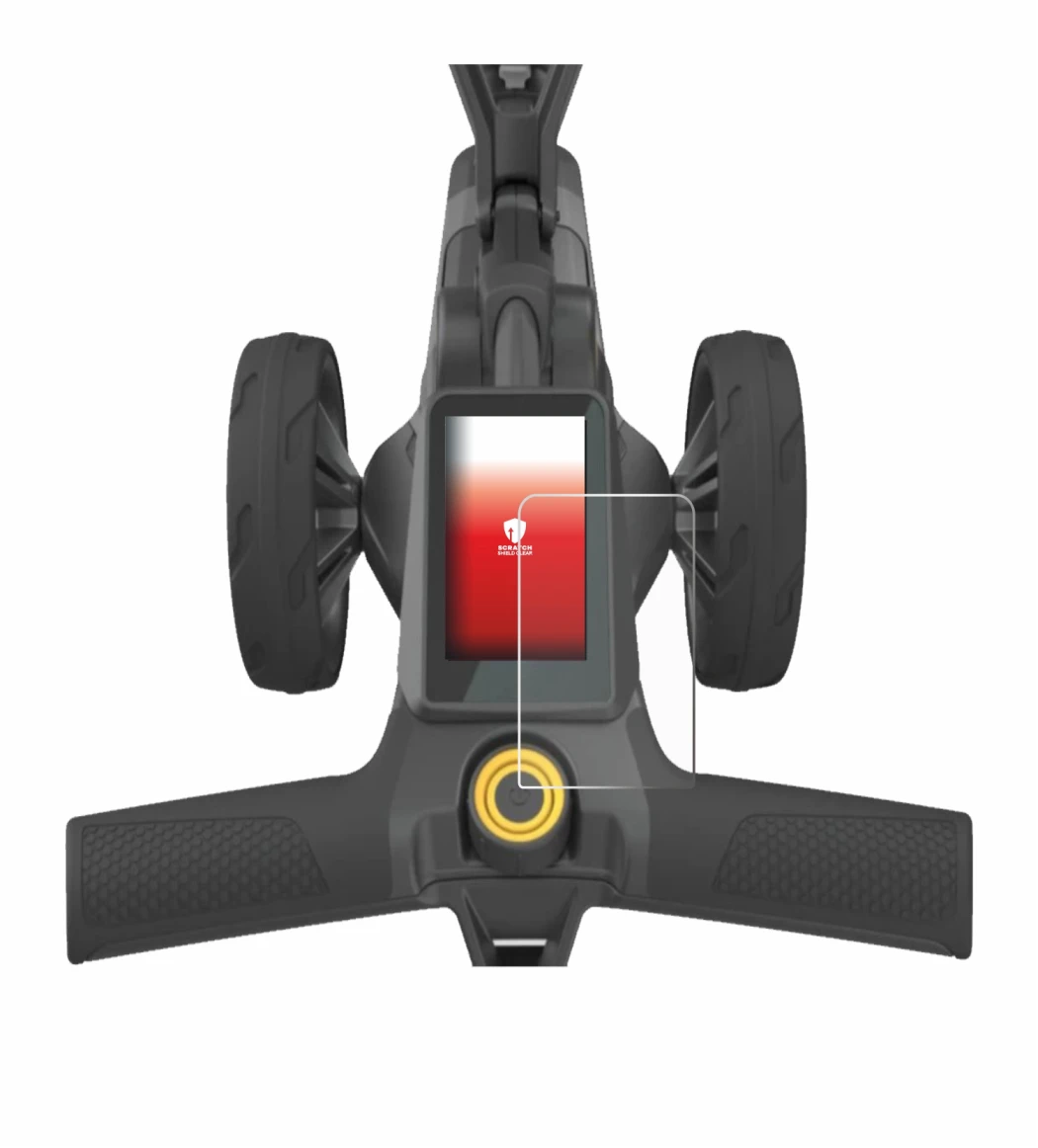 Immagine del dispositivo PowaKaddy CT10 con un'ampia varietà di protezioni per lo schermo.