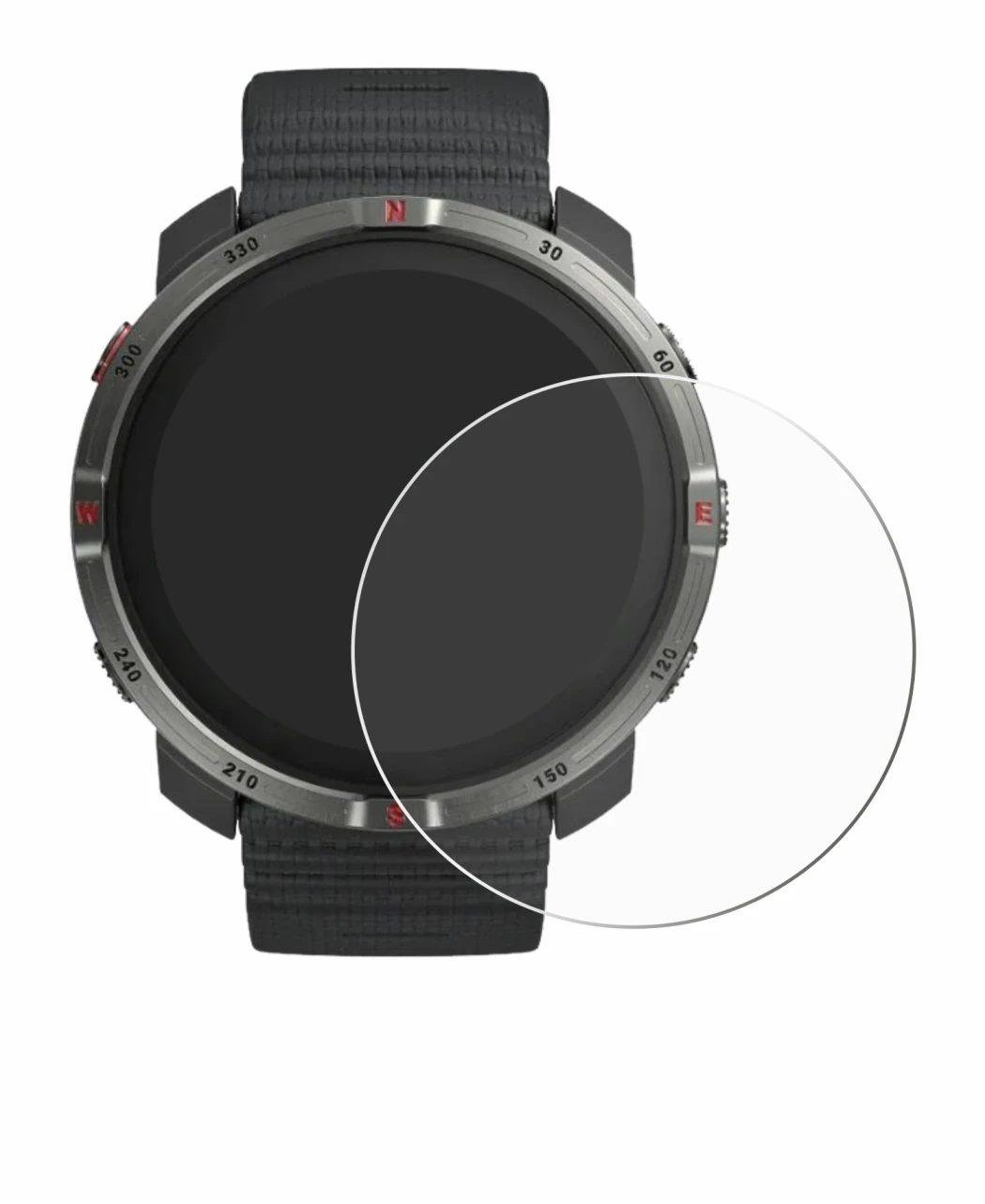 Immagine del dispositivo Polar Grit X2 con un'ampia varietà di protezioni per lo schermo.