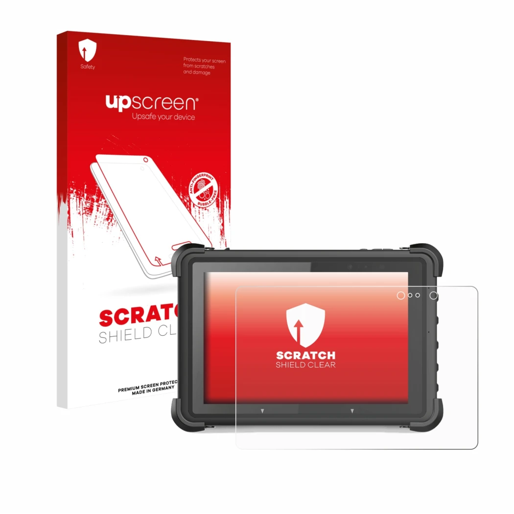 Parte frontale di una confezione del prodotto con il logo del marchio upscreen. Accanto è raffigurato il dispositivo MSI ND52