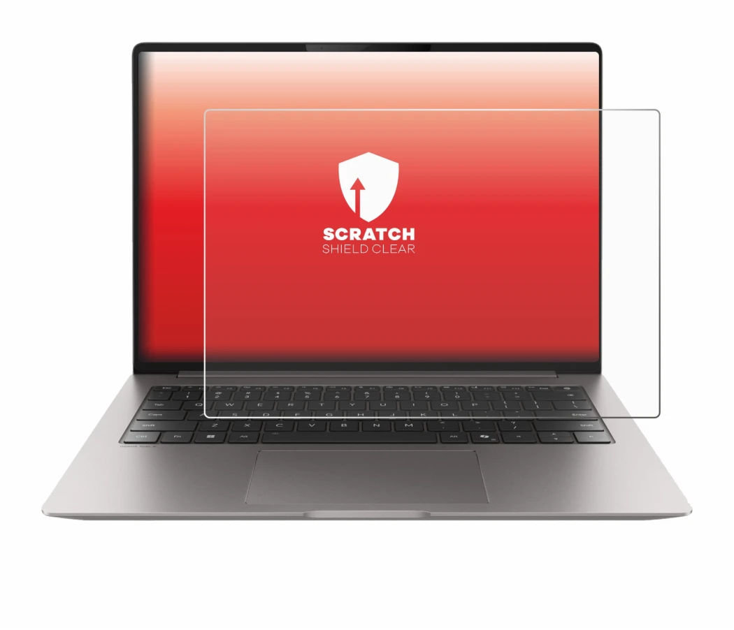 Immagine del dispositivo Honor MagicBook Pro 14 con un'ampia varietà di protezioni per lo schermo.