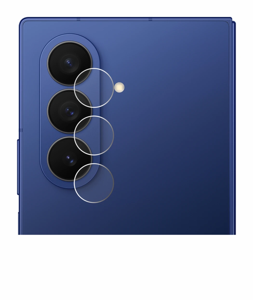 Immagine del dispositivo Samsung Galaxy Z Fold 7 (SOLO Fotocamera) con un'ampia varietà di protezioni per lo schermo.