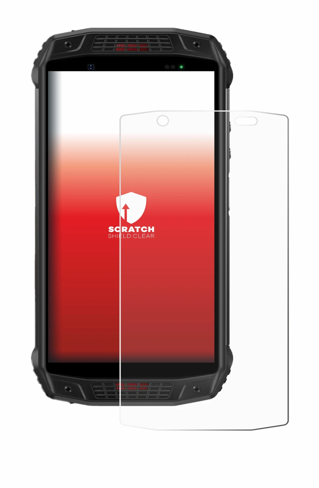 Immagine del dispositivo Ulefone Armor 15 con un'ampia varietà di protezioni per lo schermo.