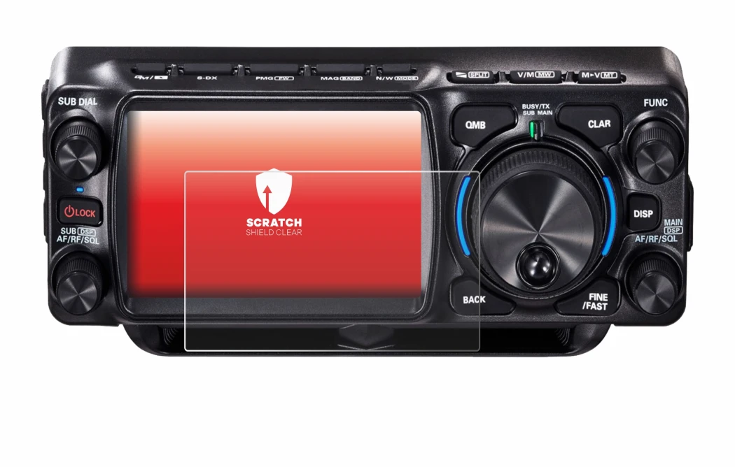 Immagine del dispositivo Yaesu FTX-1 con un'ampia varietà di protezioni per lo schermo.