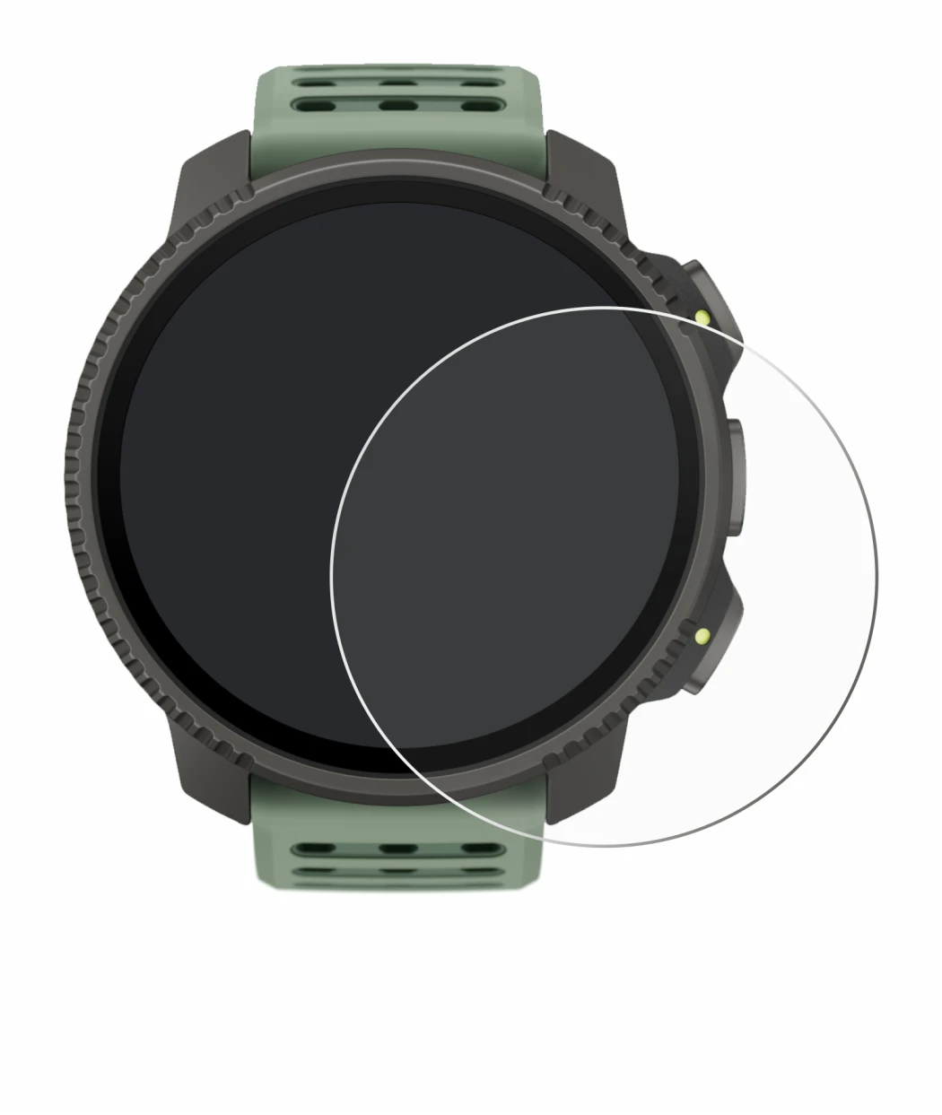 Immagine del dispositivo Suunto Vertical 2 con un'ampia varietà di protezioni per lo schermo.