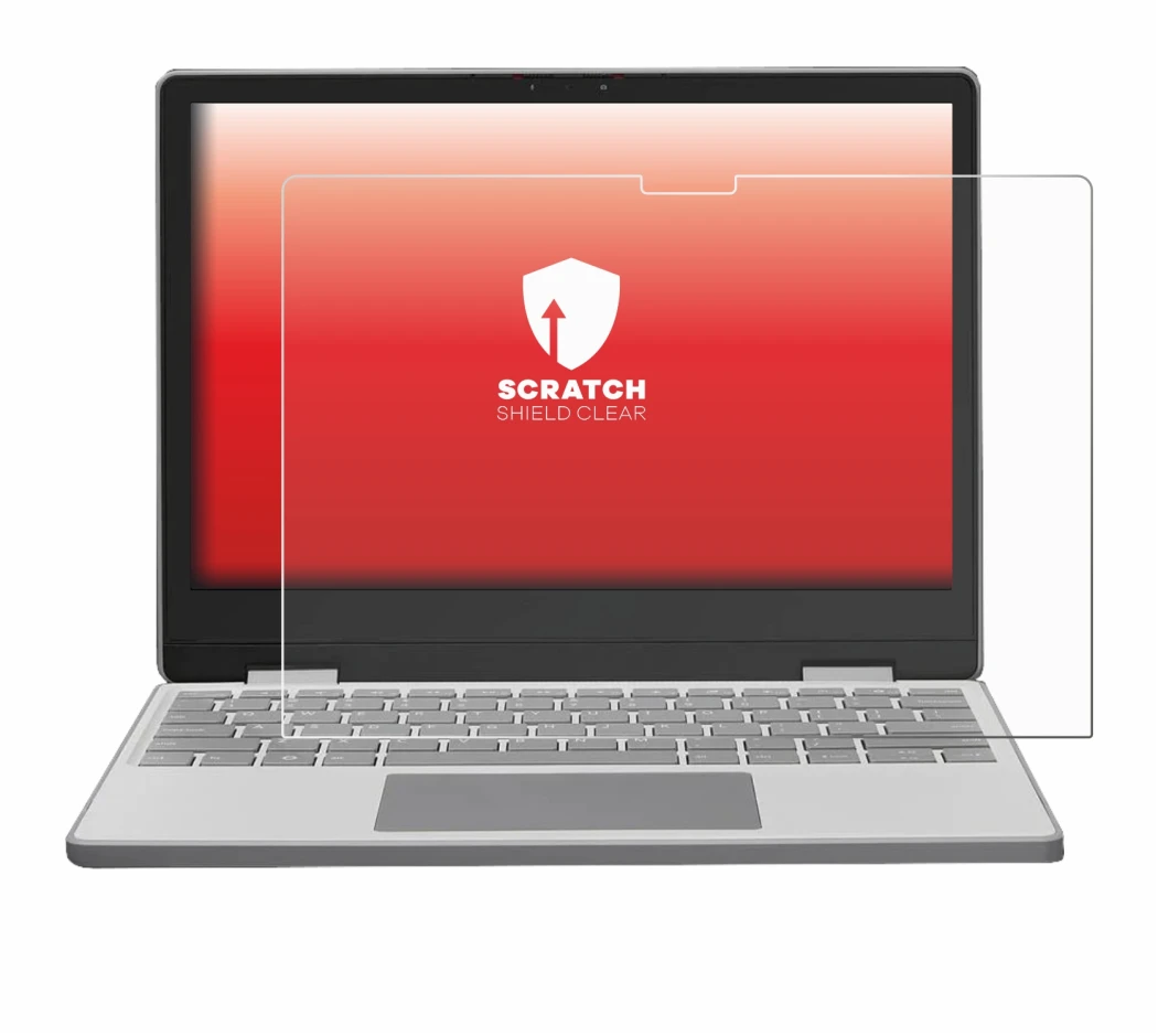 Immagine del dispositivo Framework Laptop 12 con un'ampia varietà di protezioni per lo schermo.