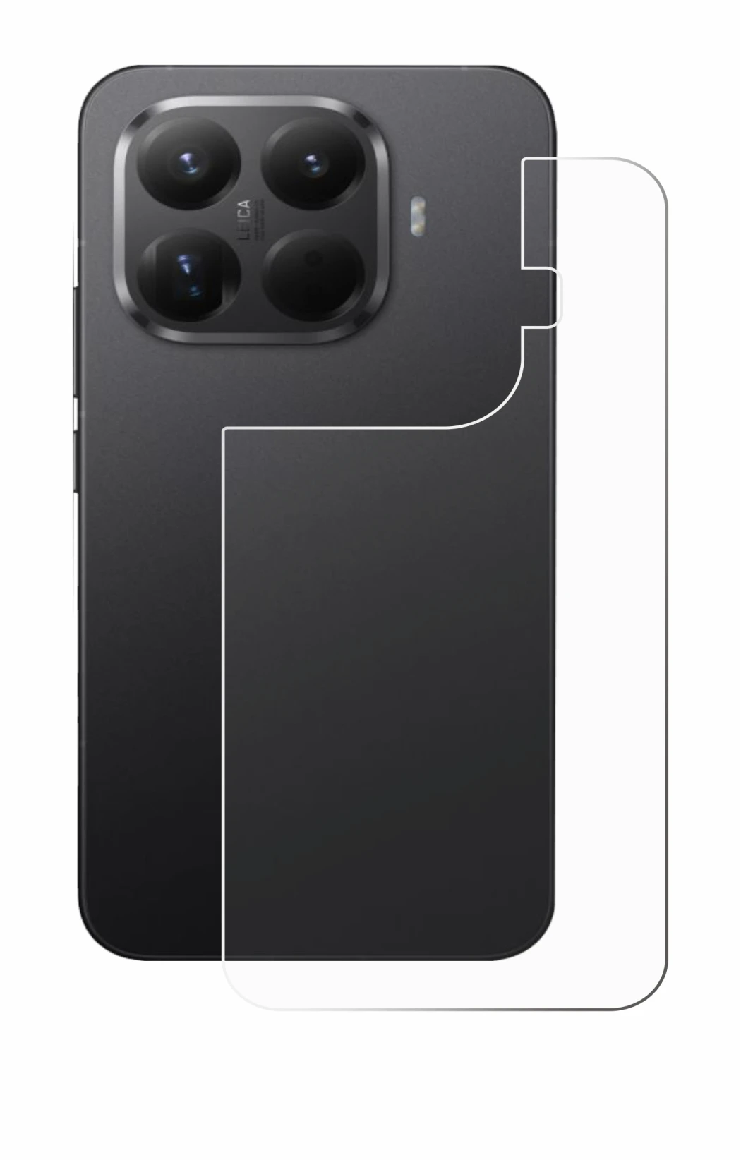 Immagine del dispositivo Xiaomi 15T Pro (Posteriore) con un'ampia varietà di protezioni per lo schermo.